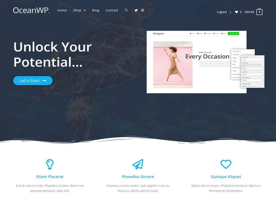 Le thème WordPress OceanWP