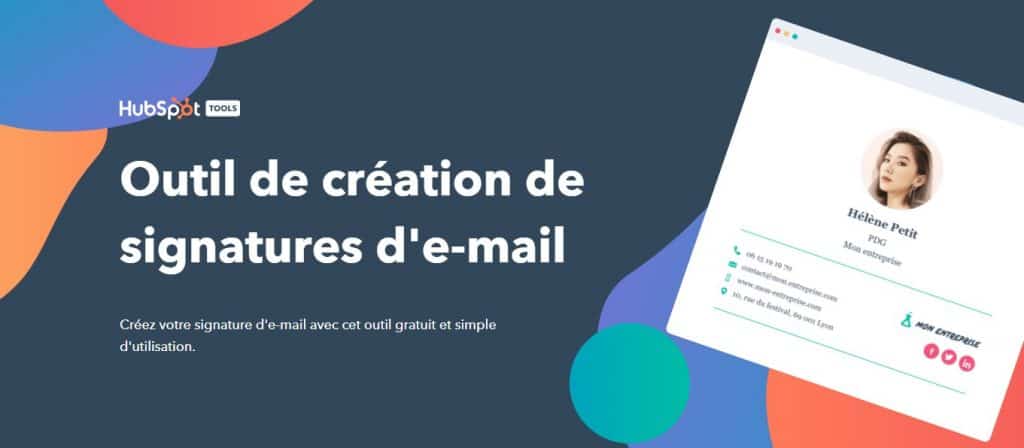 signature mail gratuite hubspot 