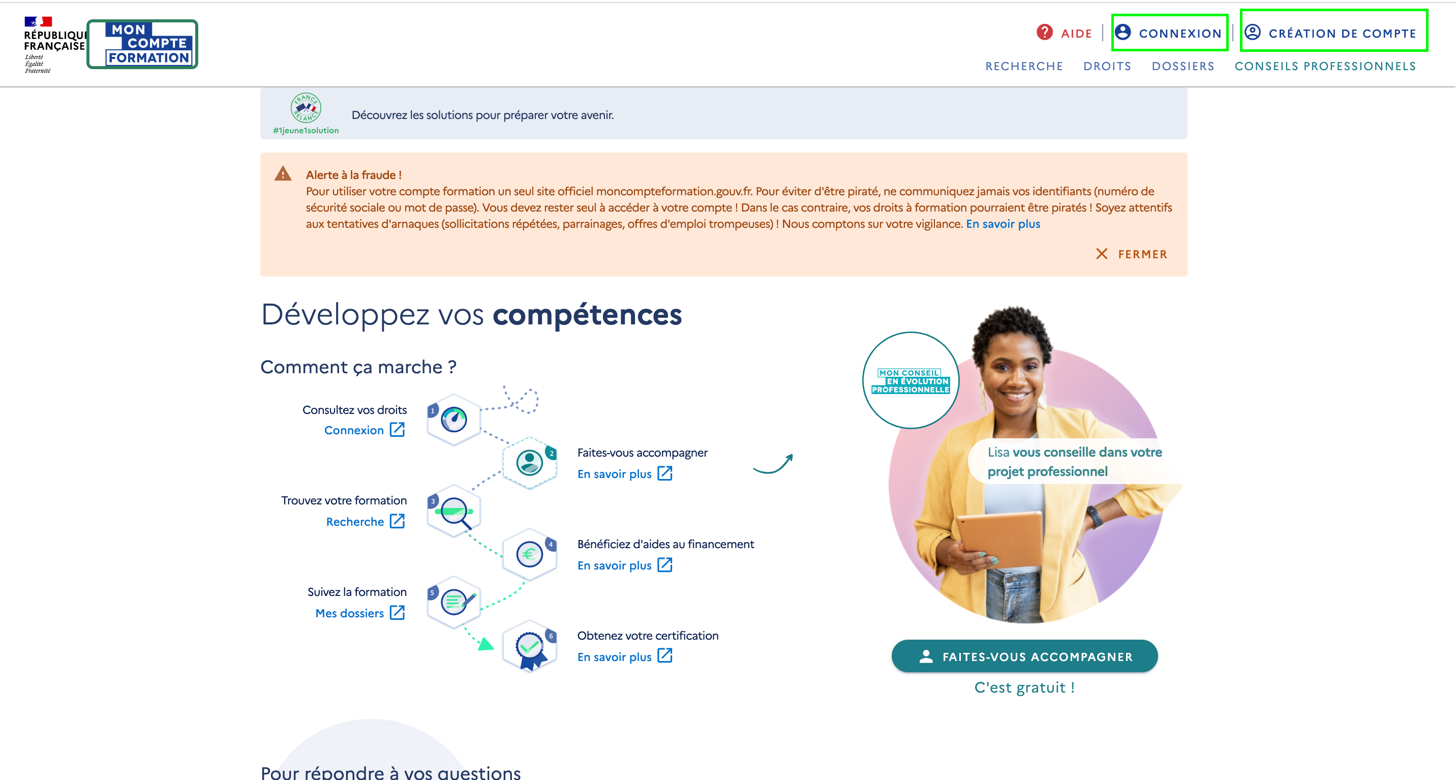 Formation finançable CPF Mon Compte Formation