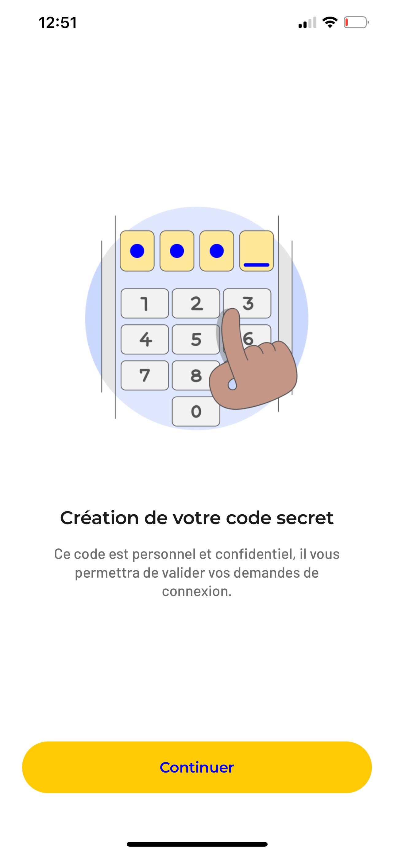 application-identite-numerique-creation-code-secret